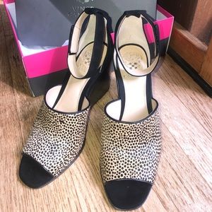 Black and Leopard Print Wedges.